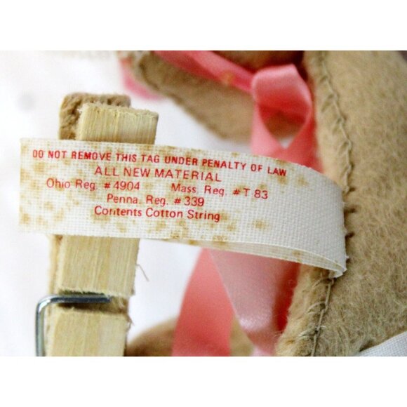 VTG 1971 Annalee Mobilitee Doll Girl Bunny Rabbit Easter Spring Bonnet Skirt - Picture 10 of 10